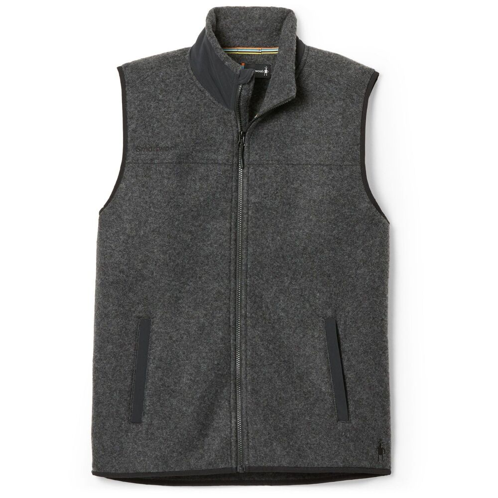 Smartwool Charcoal Gray Hudson Trail Fleece Vest Men's Size X-Large NWT